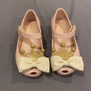 Mini Melissa princess shoes, toddler size 10
